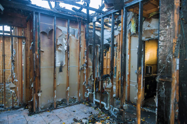 Professional Fire Damage Assessment technician working in Washburn, WI